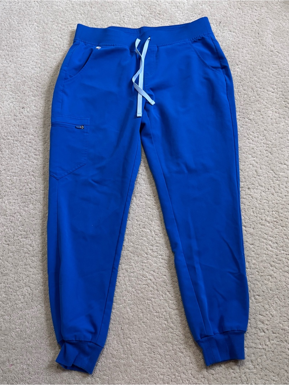 Figs Technical Collection Zamora Jogger Blue Scrub Pants Womens Medium
